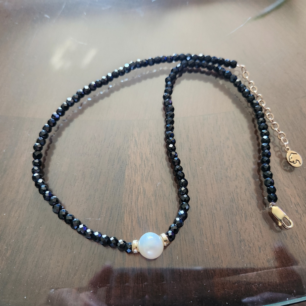 14k Effy Black Spinal Necklace